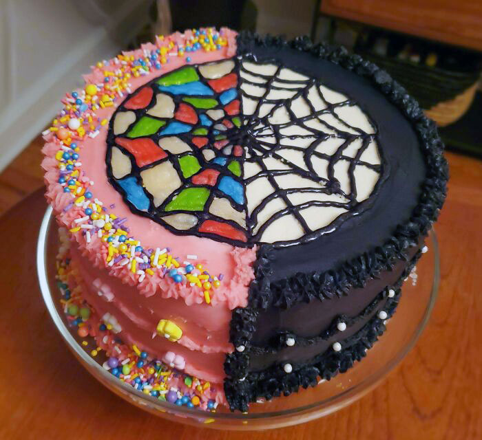 Tarta que hizo mi mujer para el 13º cumpleaños de mi hija