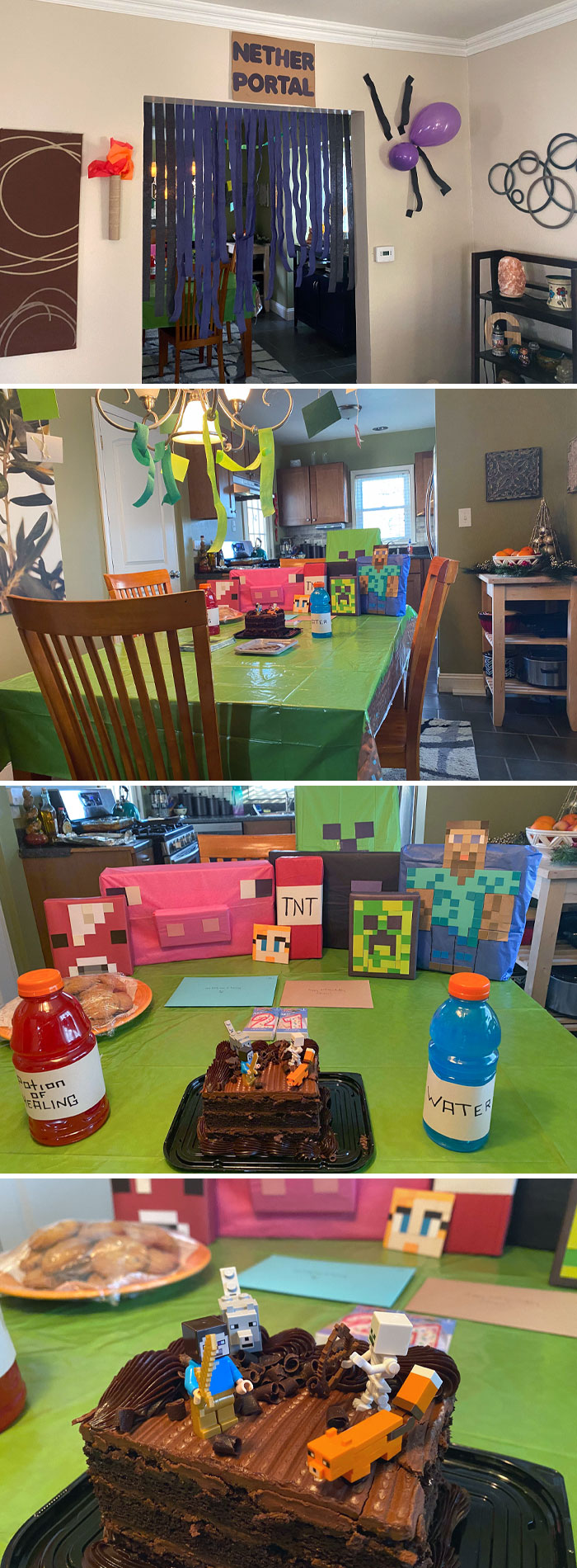 Le dije a mi madre que cuando cumpla 21, quiero una fiesta de Minecraft. Bueno, aquí está