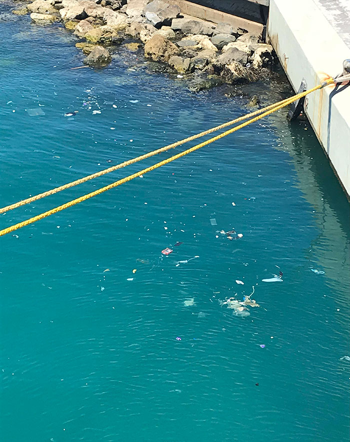 Fui de crucero por España, fue genial, pero el mar estaba lleno de basura y vi a gente tirando más