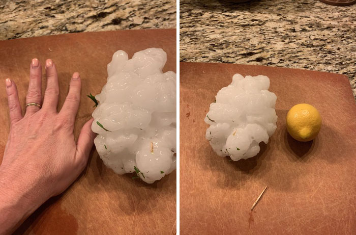 Granizo en Salado