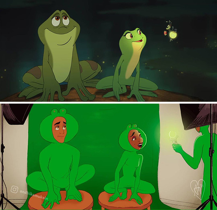 18 Behind-The-Scenes Pics Of Famous Scenes From Pop Culture Animations By Andhika Muksin (New Pics)