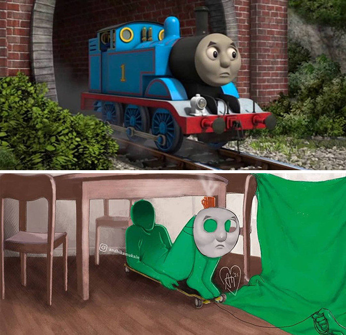 18 Behind-The-Scenes Pics Of Famous Scenes From Pop Culture Animations By Andhika Muksin (New Pics)