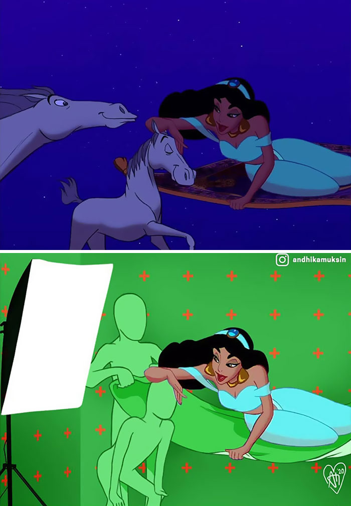 18 Behind-The-Scenes Pics Of Famous Scenes From Pop Culture Animations By Andhika Muksin (New Pics)