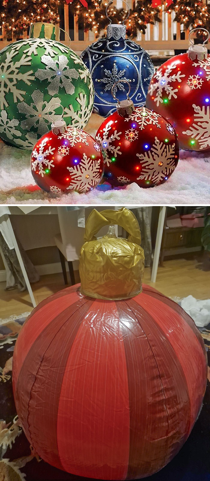 Creía que había comprado unas bonitas bolas para el árbol de Navidad