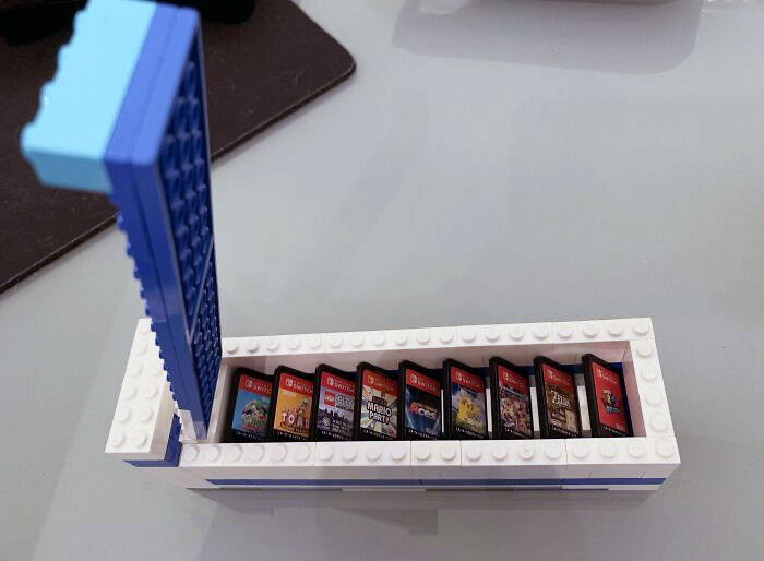 Mi hijo de 7 años ha construido esto para sus juegos de la Switch