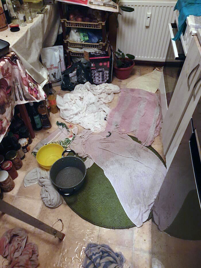 Nuestro apartamento se ha inundado en Nochevieja