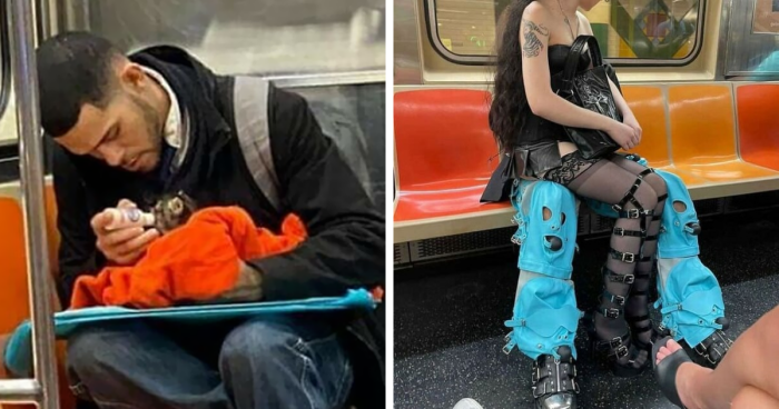 37 Cosas curiosas y divertidas vistas en el metro (Nuevas imágenes)