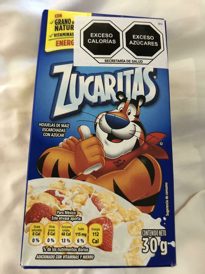 En México etiquetan la comida que tiene exceso de azúcares y calorías
