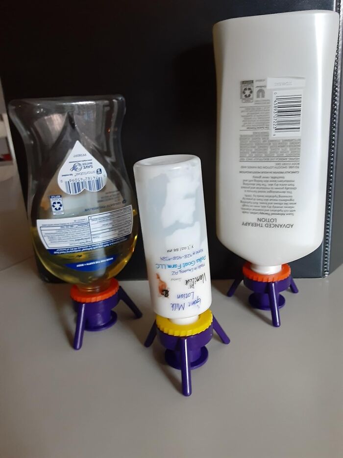 ¡Dale la vuelta a cada bote y mira cómo se vacía el producto! No más desperdicio