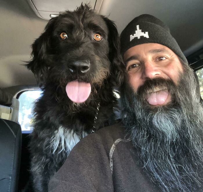 Mi amigo me ha escrito "ayer adopté un perro", con esta foto