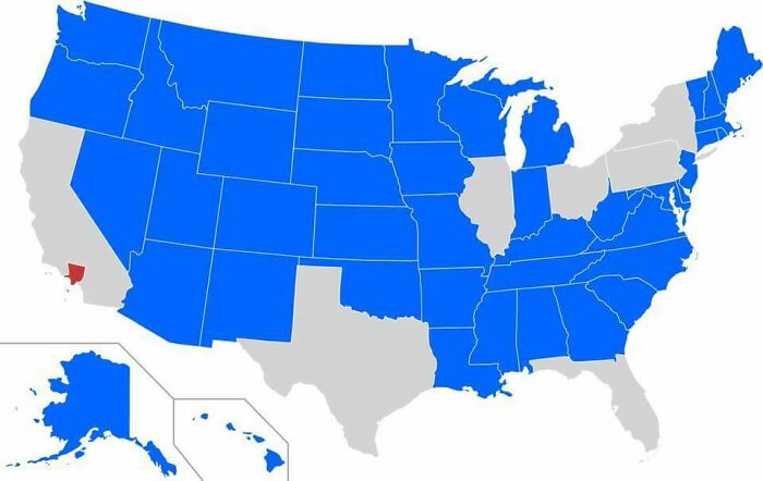 Estados con menor población que Los Ángeles