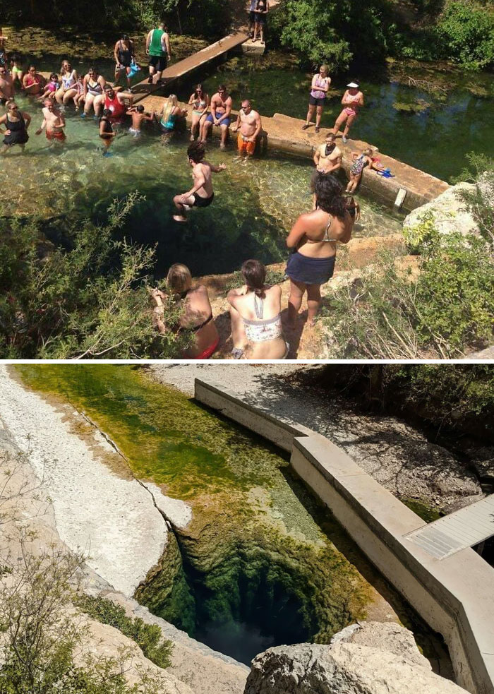 Este pozo en 2014 vs ahora
