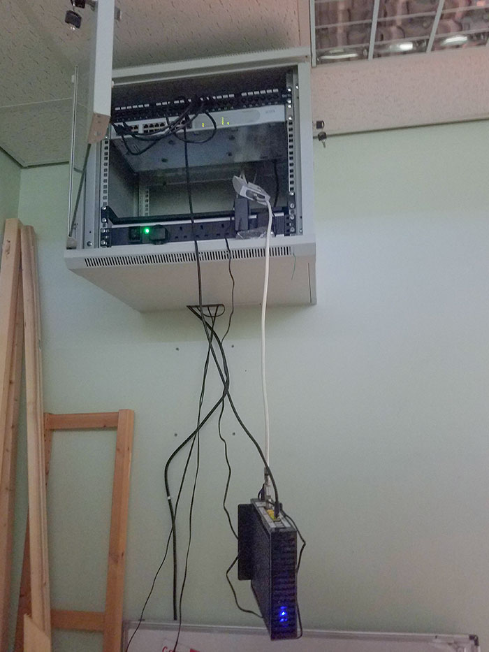 El router de mi padre en su lugar de trabajo