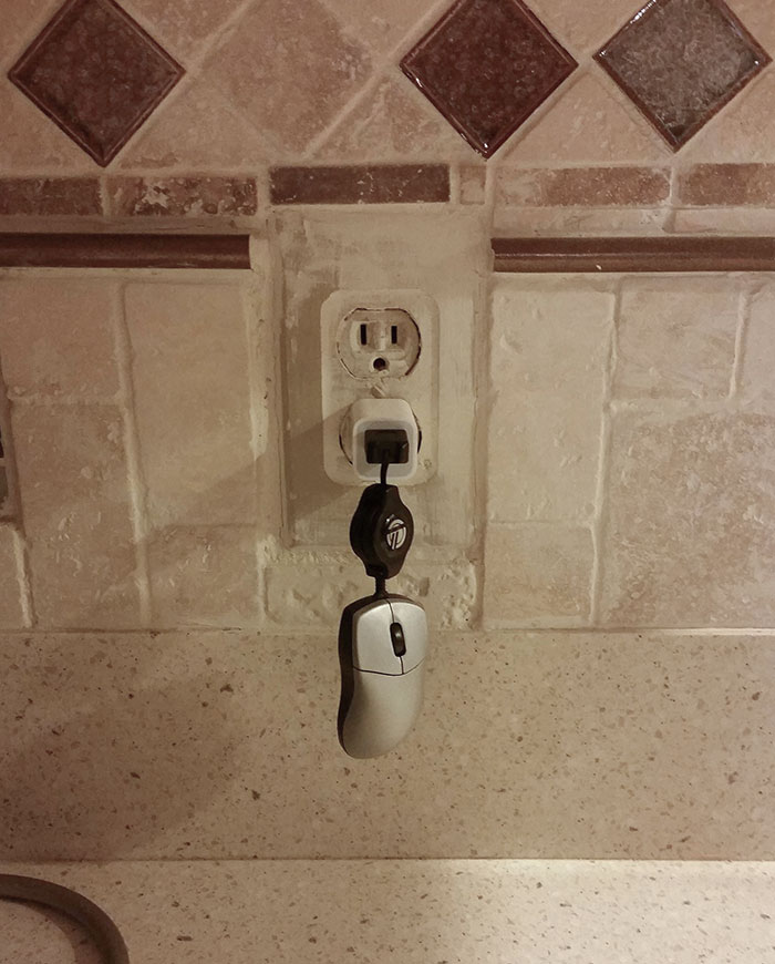 No encontraba mi ratón y mi madre lo estaba "cargando"