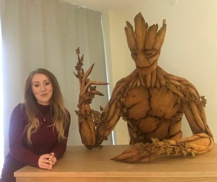 Groot hecho de pan de jengibre en mi casa