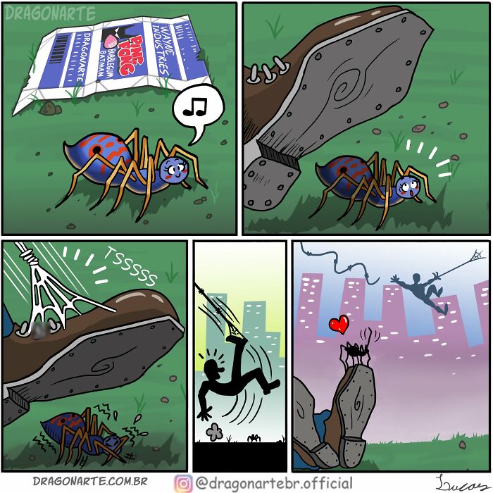 Funny Situations Superheroes Face When No One’s Watching In 26 New Comics By Dragonarte