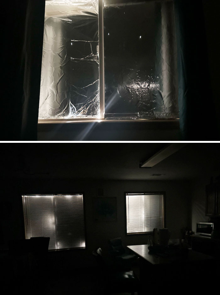 Mi padrastro cree que el eclipse nos va a quemar vivos, llevamos toda la semana con la casa que parece una cueva porque no nos deja quitar el aluminio de las ventanas