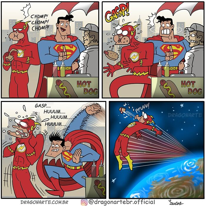 Funny Situations Superheroes Face When No One’s Watching In 26 New Comics By Dragonarte