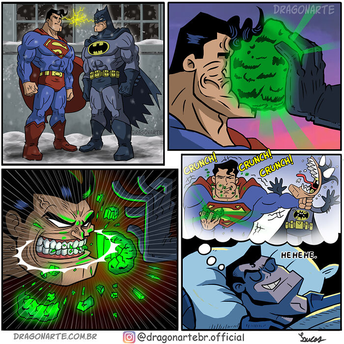Funny Situations Superheroes Face When No One’s Watching In 26 New Comics By Dragonarte
