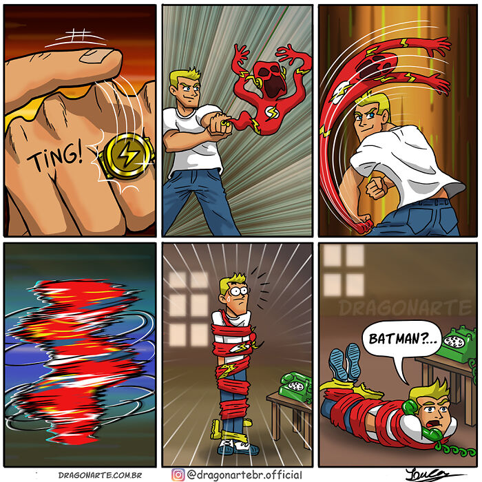 Funny Situations Superheroes Face When No One’s Watching In 26 New Comics By Dragonarte