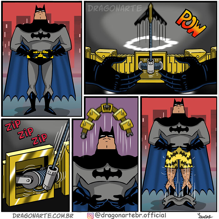Funny Situations Superheroes Face When No One’s Watching In 26 New Comics By Dragonarte