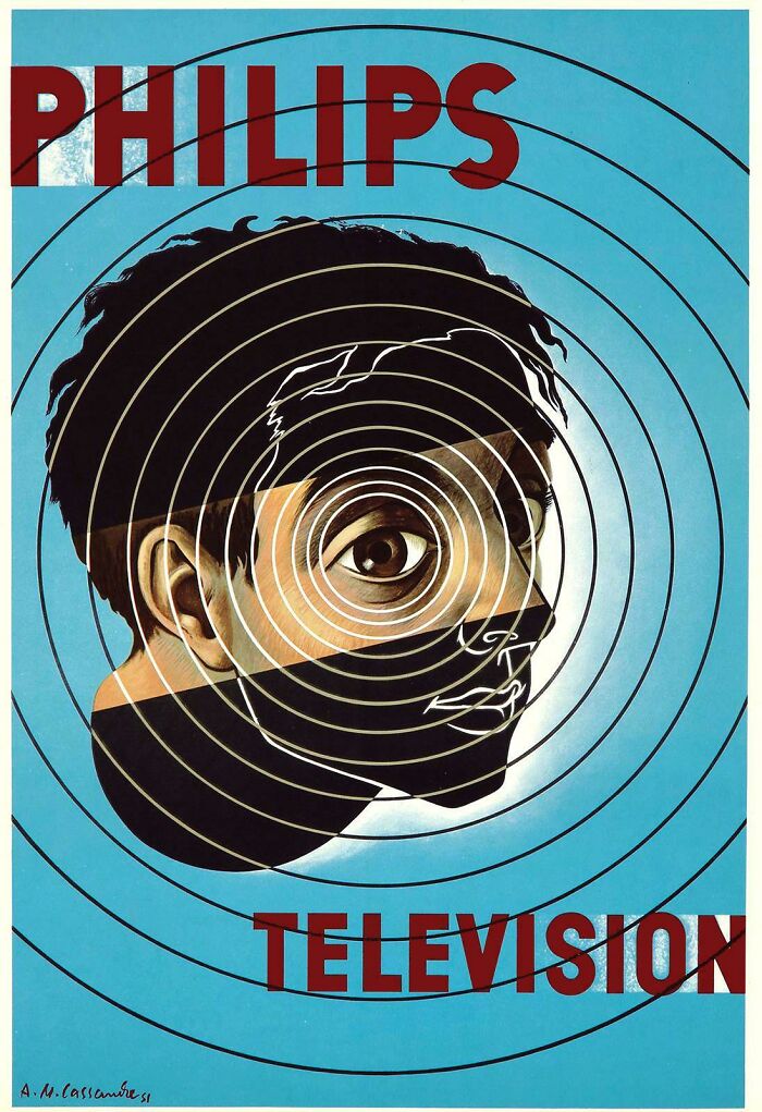 Televisores Philips (1951), por Cassandre