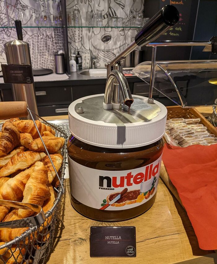 Este hotel tiene un dispensador de Nutella