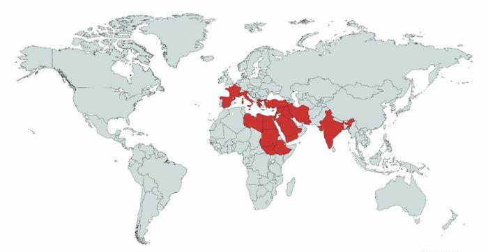 Lista de países mencionados o referidos en la Biblia