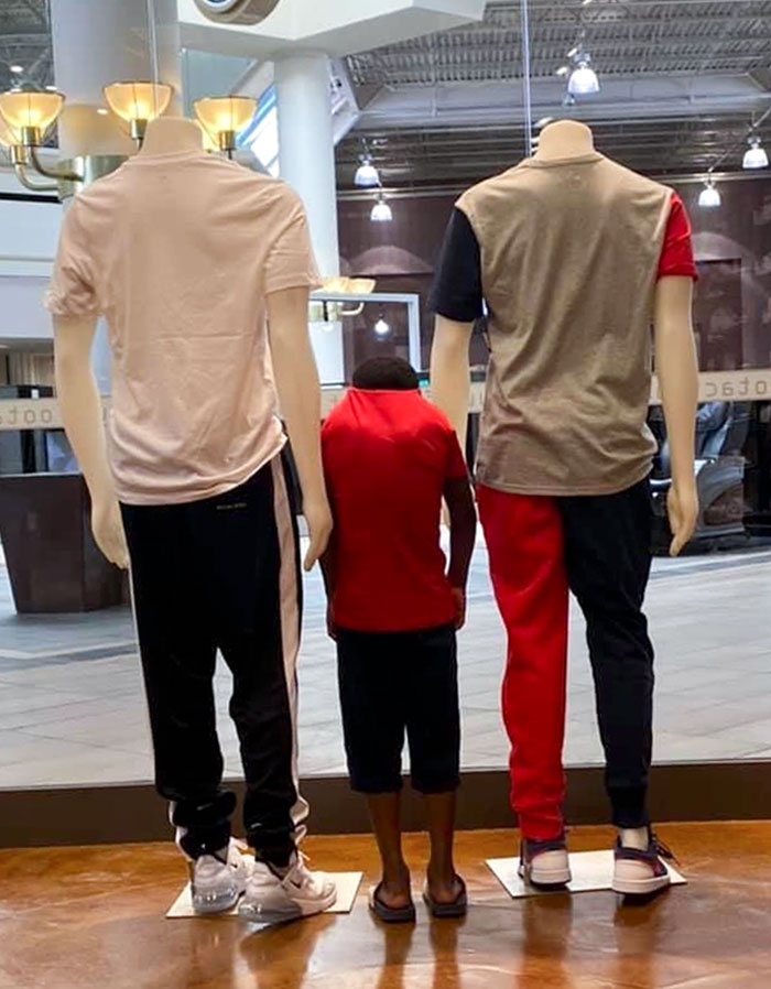 Quería ser un maniquí
