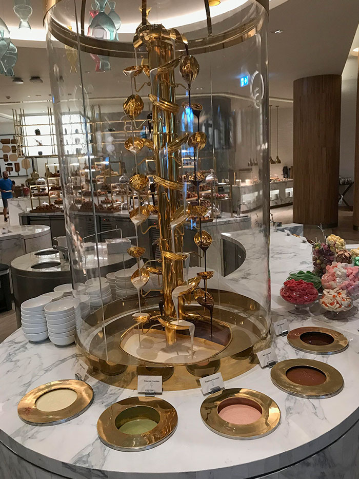Esta increíble fuente de chocolate