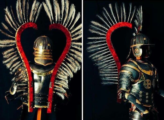 Armadura alada del siglo XVII de un húsar polaco