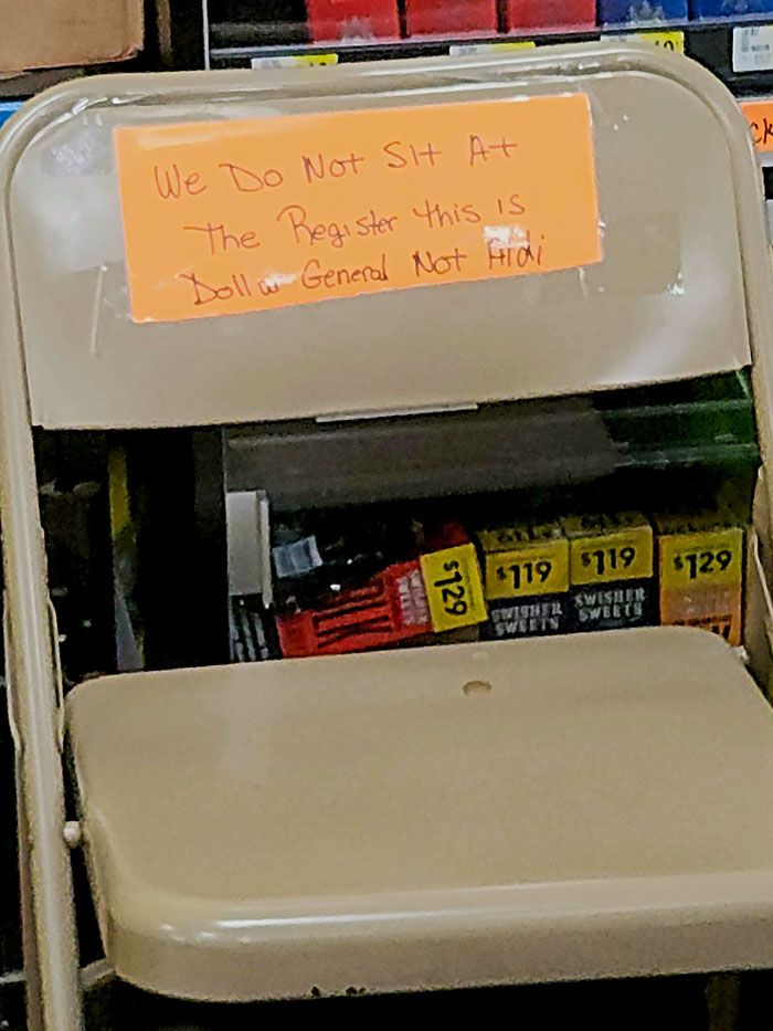"No nos sentamos en la caja registradora. Esto es Dollar General, no Aldi"