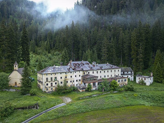Valle al norte de Italia