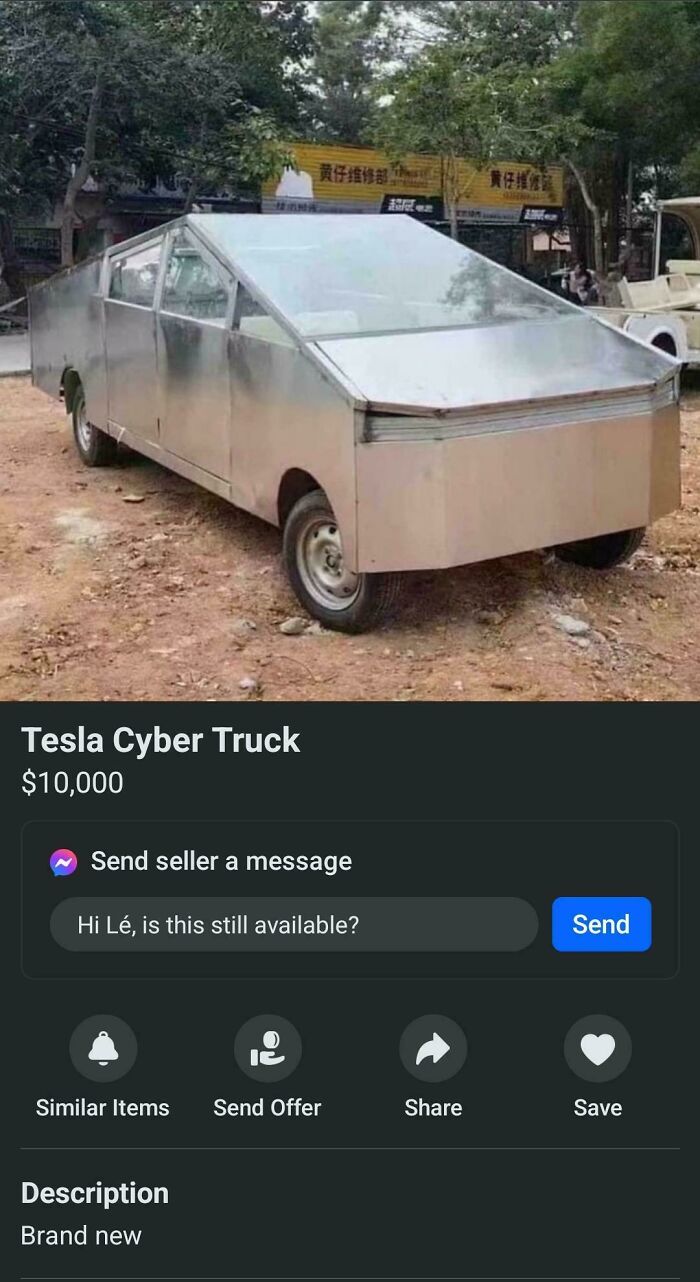 Intento de vender un Tesla Cyber Truck