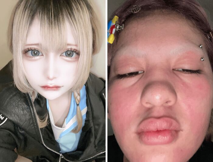 En los comentarios la gente se cree que es "solo maquillaje"