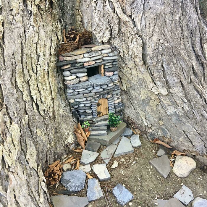 Casa del árbol contruida por mi vecino