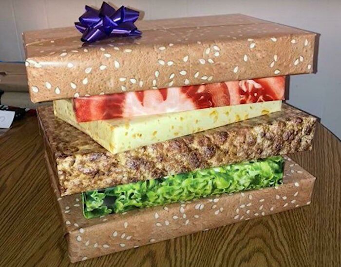 Papel de envolver estilo sandwich