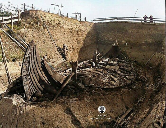 Uno de los mayores descubrimientos de la arqueología: el barco vikingo Oseberg, Tønsberg, Noruega, del año 834 aprox