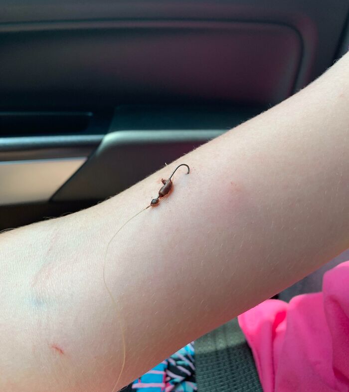 Quise llevar a mi hija a pescar. Duró 15 minutos