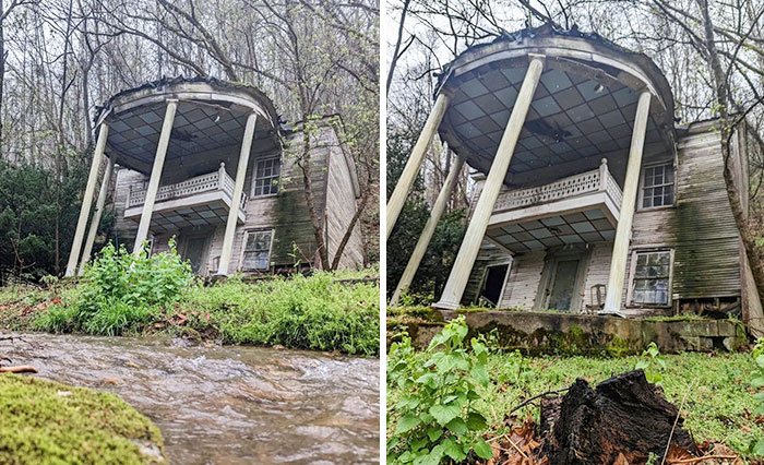 Esta casa viniéndose abajo