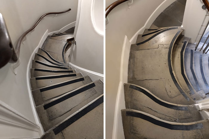 Estas escaleras en una galería de arte en Londres
