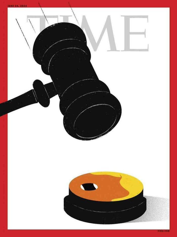 Claro diseño americano sobre el resultado del juicio de un presidente