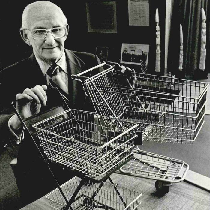 Sylvan Goldman, quien inventó el carro de la compra hace 87 años