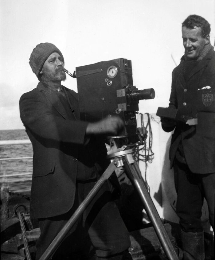 Imagen "limpia" de la expedición británica a la Antártida de Shackleton, 1907-08