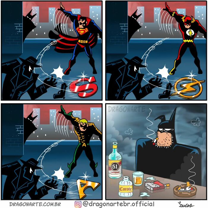 Funny Situations Superheroes Face When No One’s Watching In 26 New Comics By Dragonarte