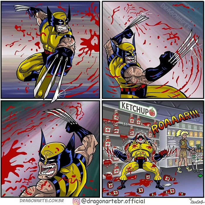 Funny Situations Superheroes Face When No One’s Watching In 26 New Comics By Dragonarte