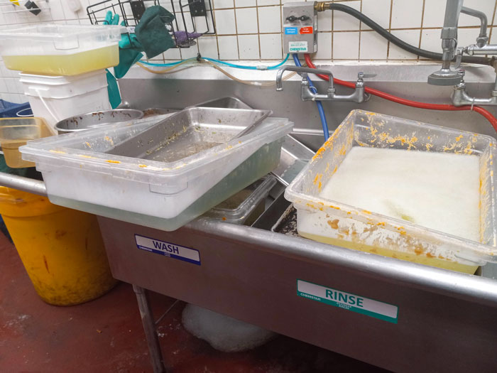 Mis dos compañeros de trabajo se fueron 45 minutos antes de un fin de semana festivo y me dejaron con todos estos platos