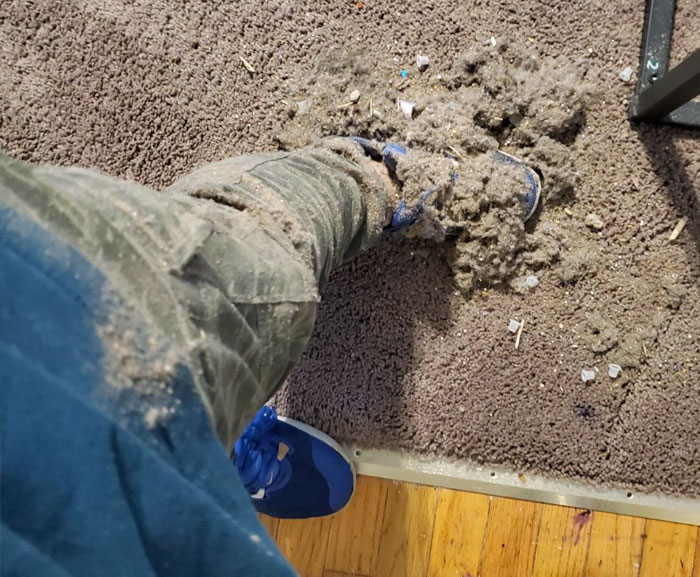 No sabía vaciar el depósito de la aspiradora y ha pasado esto