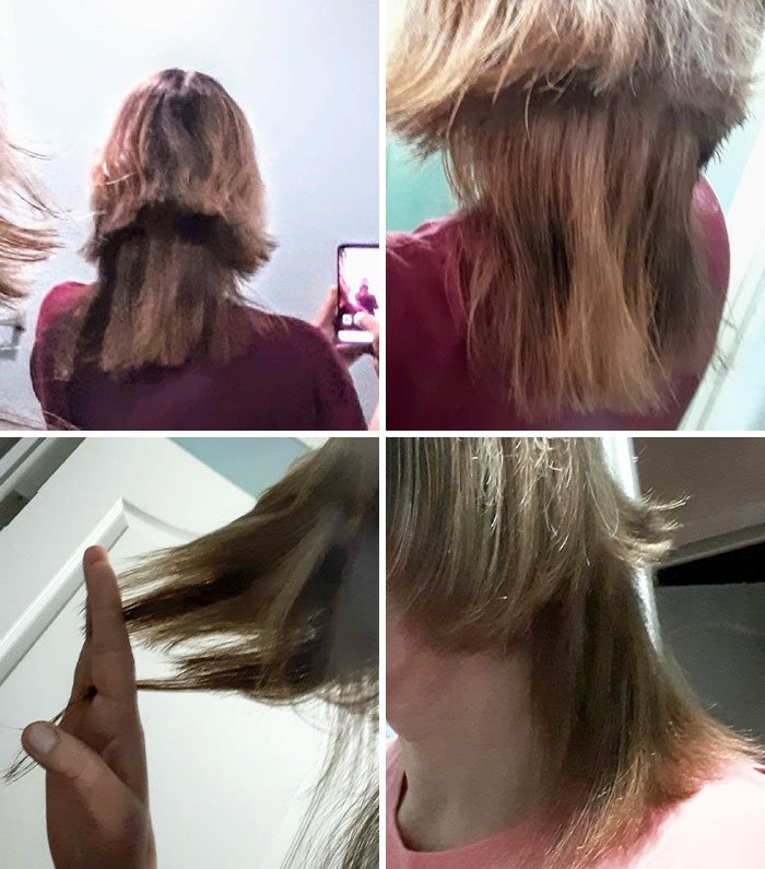 El peor corte de pelo que me han hecho en mi vida, no sé cómo siguen abiertos