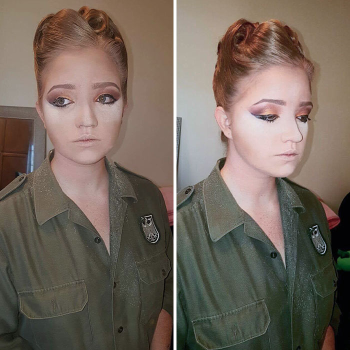 Pedí una maquilladora para una fiesta de la marina y...